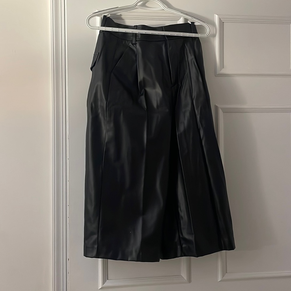 black leather pants